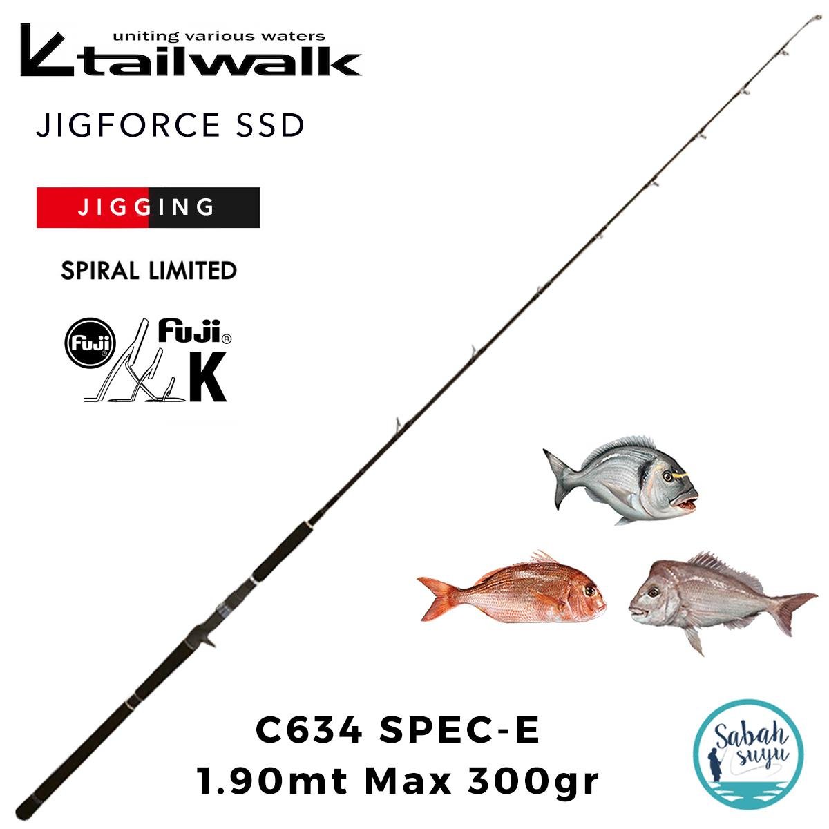 Tailwalk Jigforce SSD C634 SE 1.90mt Max 300gr (S2P) Tetikli Jigging Kamış