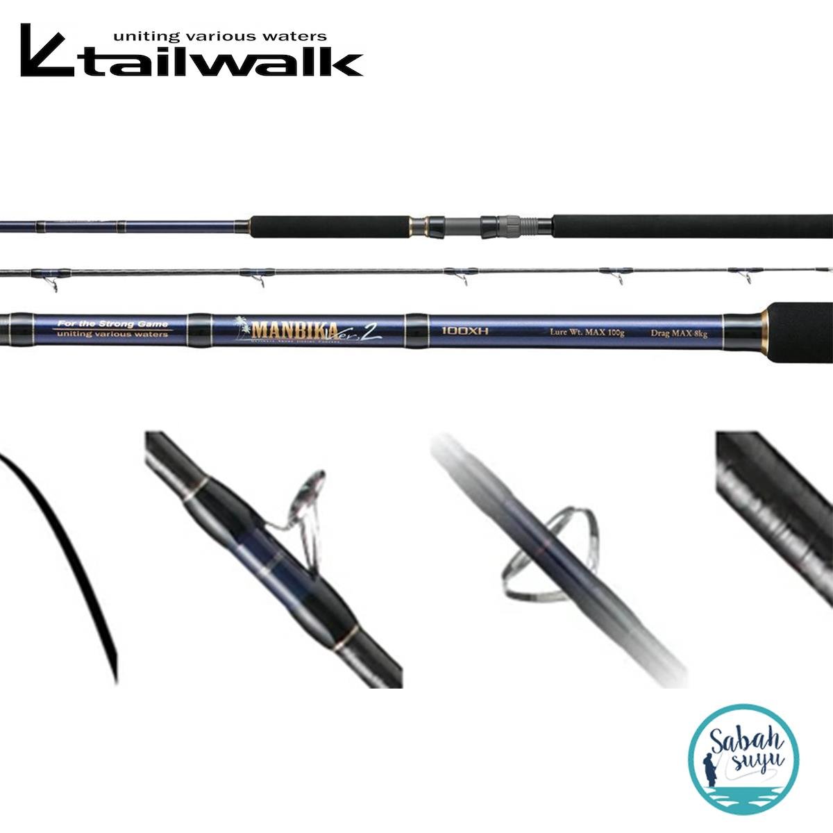 Tailwalk Manbika V2 100XXH 305cm Max.140gr (2P) Shore Jigging Kamış
