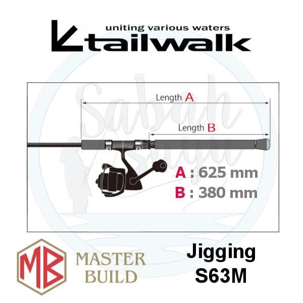 Tailwalk Master Built Jigging S63M 190cm Max.230gr