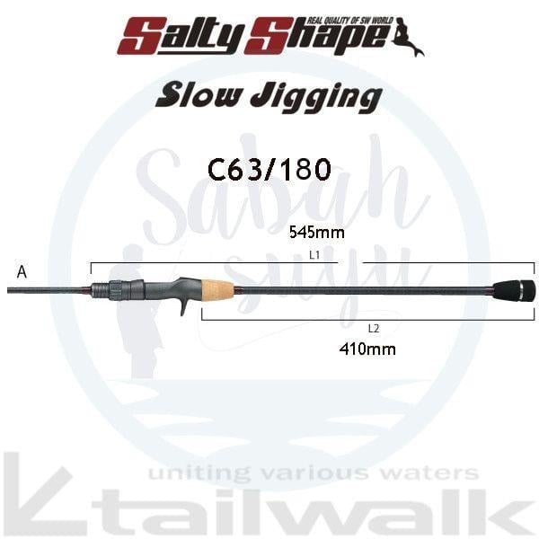Tailwalk Salty Shape Slow Jigging C63/180 190cm Max.190gr