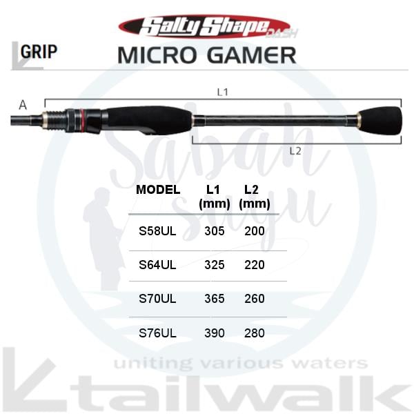 Tailwalk SSD Micro Gamer S76UL 2.28mt 1-18gr (2P) LRF Kamış