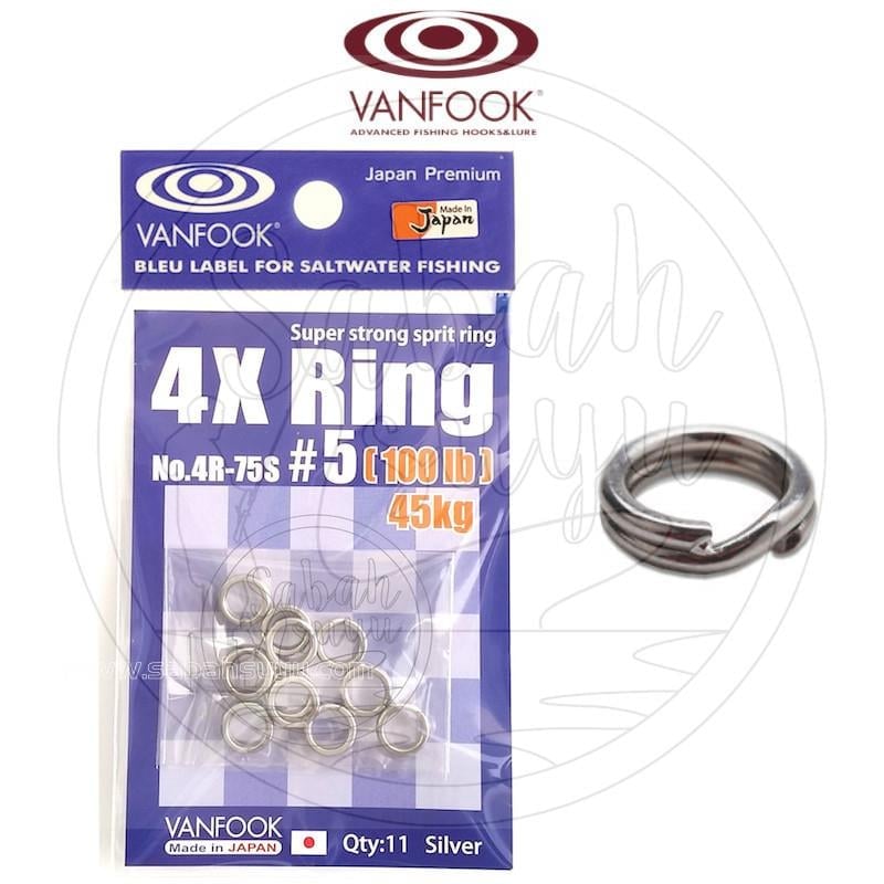 VanFook 4R75S Split Ring Halka #5 45KG (100LB)