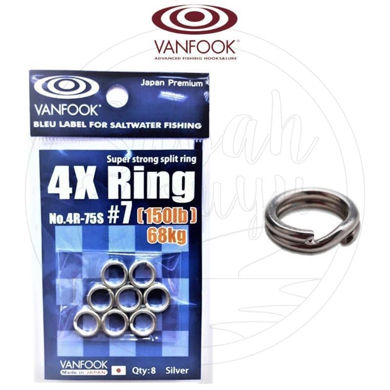 Vanfook 4R75S Split Ring Halka #7 68KG (150LB)