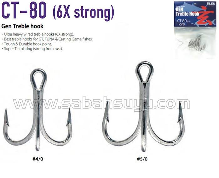 Vanfook CT-80 Üçlü İğne #4/0 (Extra Heavy Duty)