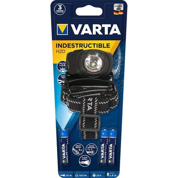 Varta 17731 H20 120 lm 121mt Led Kafa Lambası 3XAAA