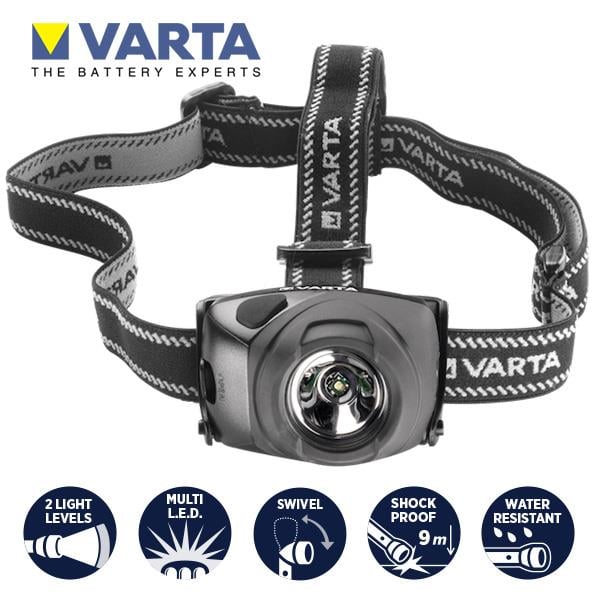 Varta 17731 H20 120 lm 121mt Led Kafa Lambası 3XAAA