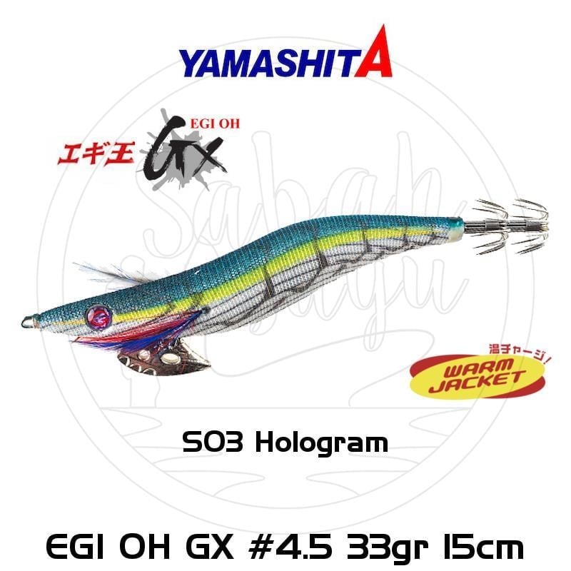 Yamashita EGI OH GX Kalamar Zokası #4.5 33gr 15cm S03 Hologram
