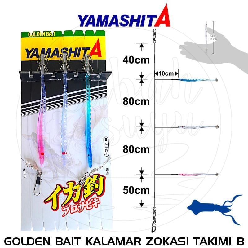 Yamashita Köstekli Kalamar Zokası Takımı 11cm Type B