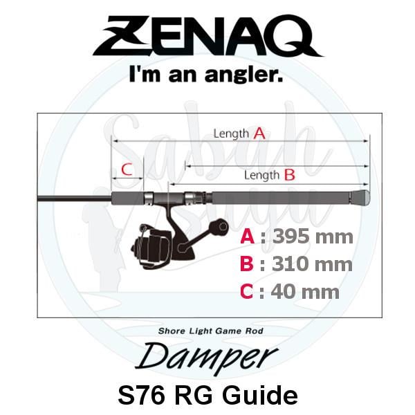 Zenaq Damper S76 (RG) 237 cm 0.5 - 18 gr. LRF / Spin Olta Kamış
