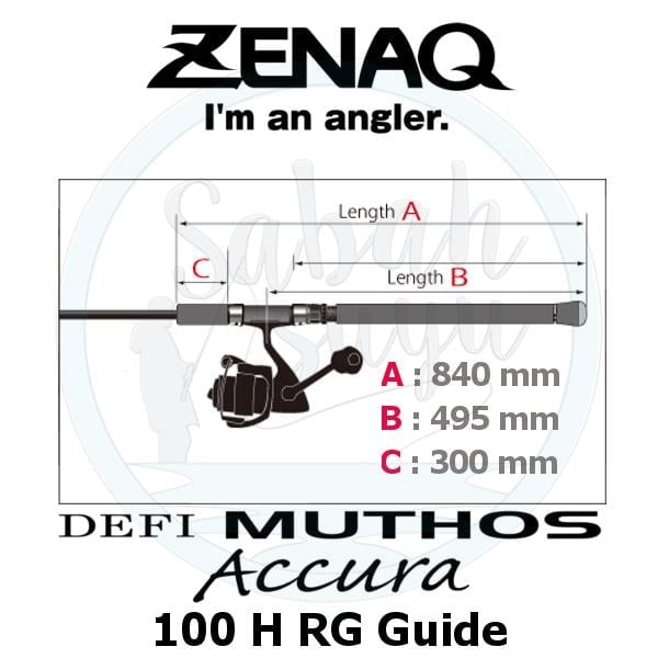 Zenaq Defi Muthos Accura 100H (RG) 305cm 30-120 / 30-200gr Shore Jigging Kamış