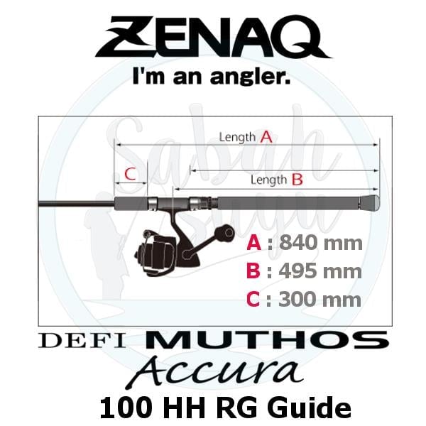 Zenaq Defi Muthos Accura 100HH (RG) 305cm 40-150 / 60-230gr Shore Jigging Kamış