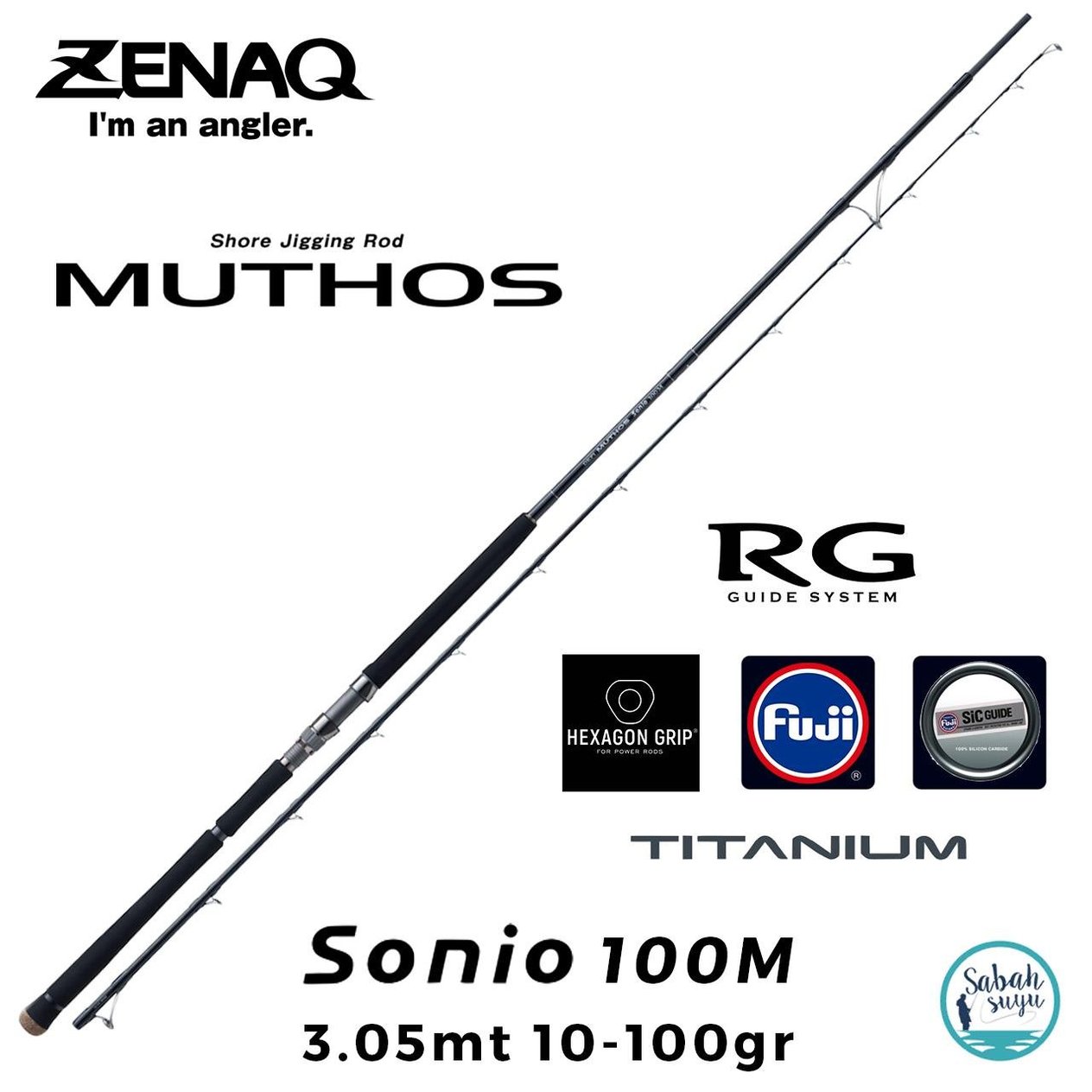 Zenaq Defi Muthos Sonio 100M (RG) 305cm 10-100gr Shore Jigging Kamış