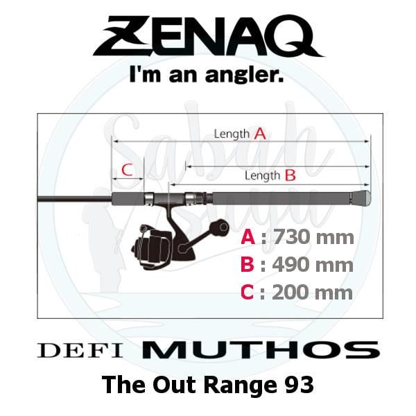 Zenaq Defi Muthos The Out Range 93 (K) 282cm 14-60gr Shore Jigging Kamış