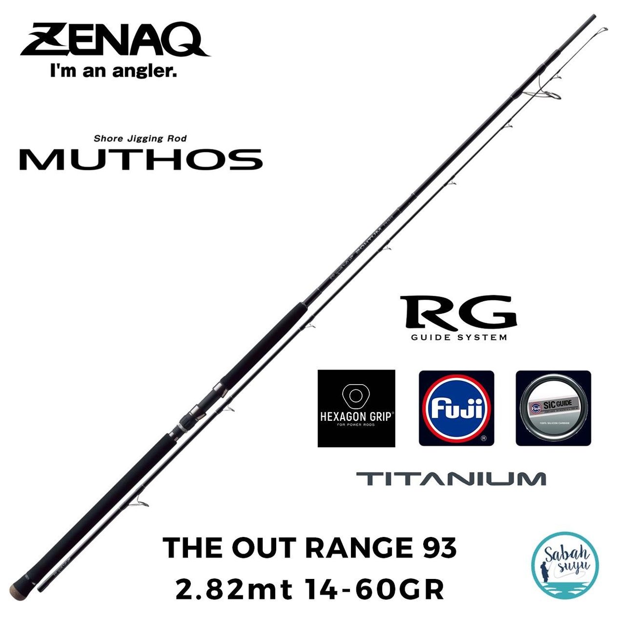 Zenaq Defi Muthos The Out Range 93 (RG) 282cm 14-60 gr Shore Jigging Kamış