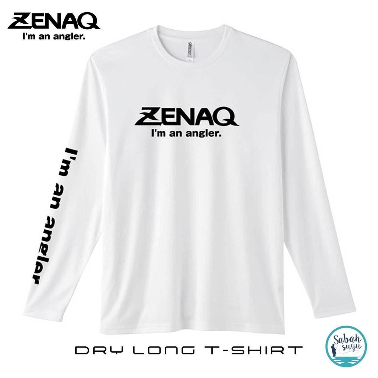 Zenaq Dry Long T-Shirt (Zenaq Logo White / XL)