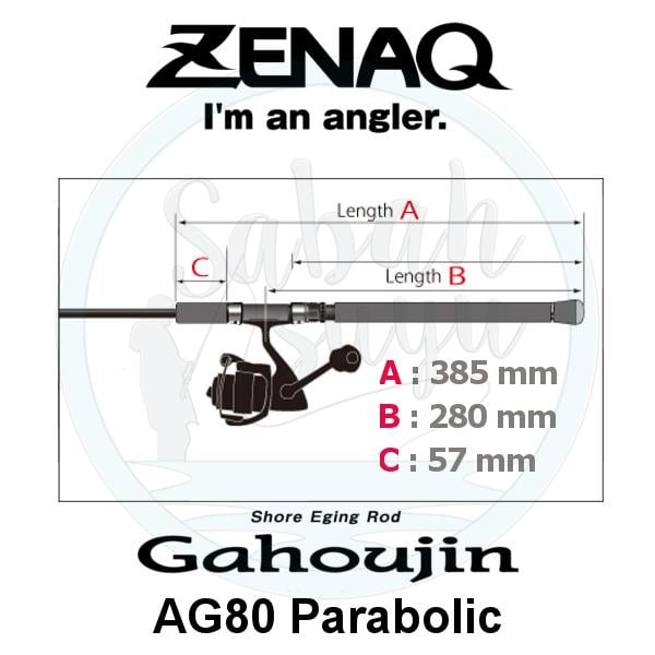 Zenaq Gahoujin AG80 Parabolic (RG) 244cm 13-28gr Spin Kamış