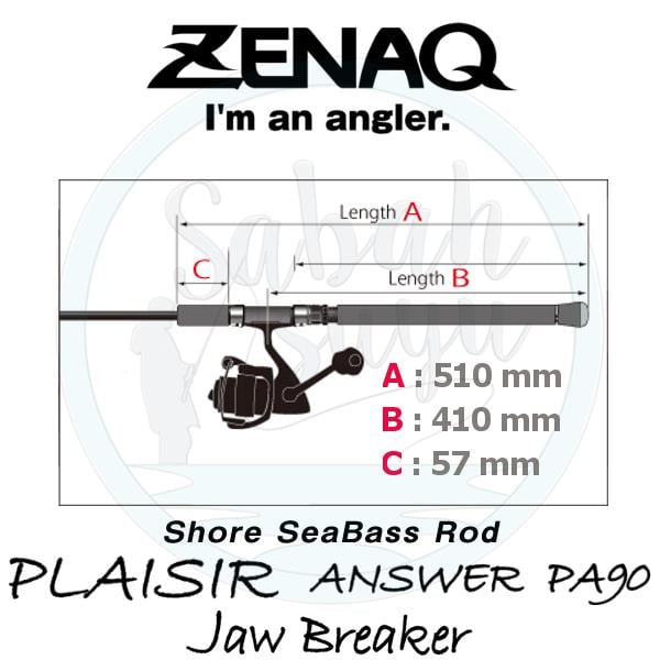 Zenaq Plaisir Answer PA90 Jaw Breaker (K) 274cm 10-50gr Spin Kamış