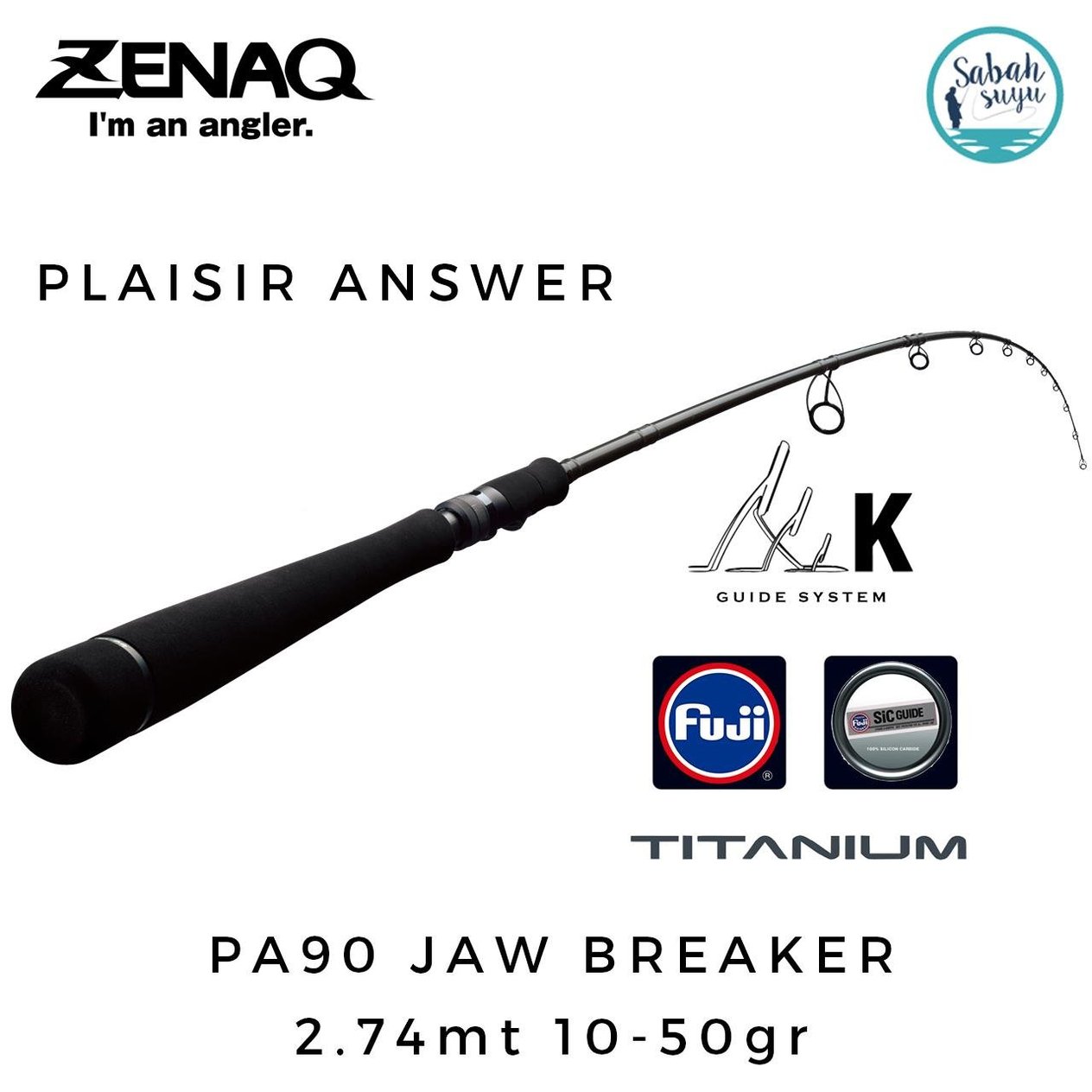 Zenaq Plaisir Answer PA90 Jaw Breaker (K) 274cm 10-50gr Spin Kamış