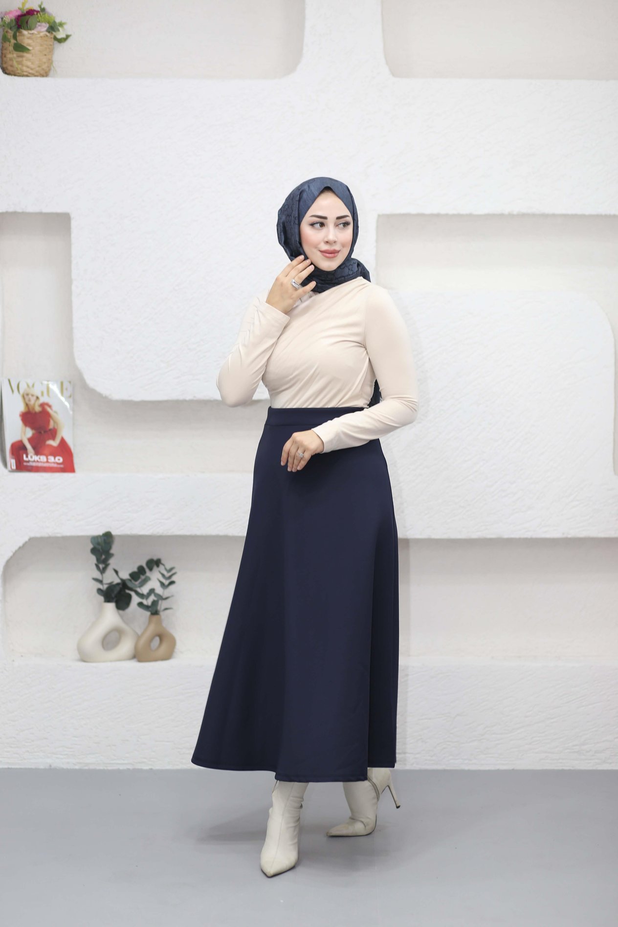 Drape Büzgülü Bluz Bej 8929