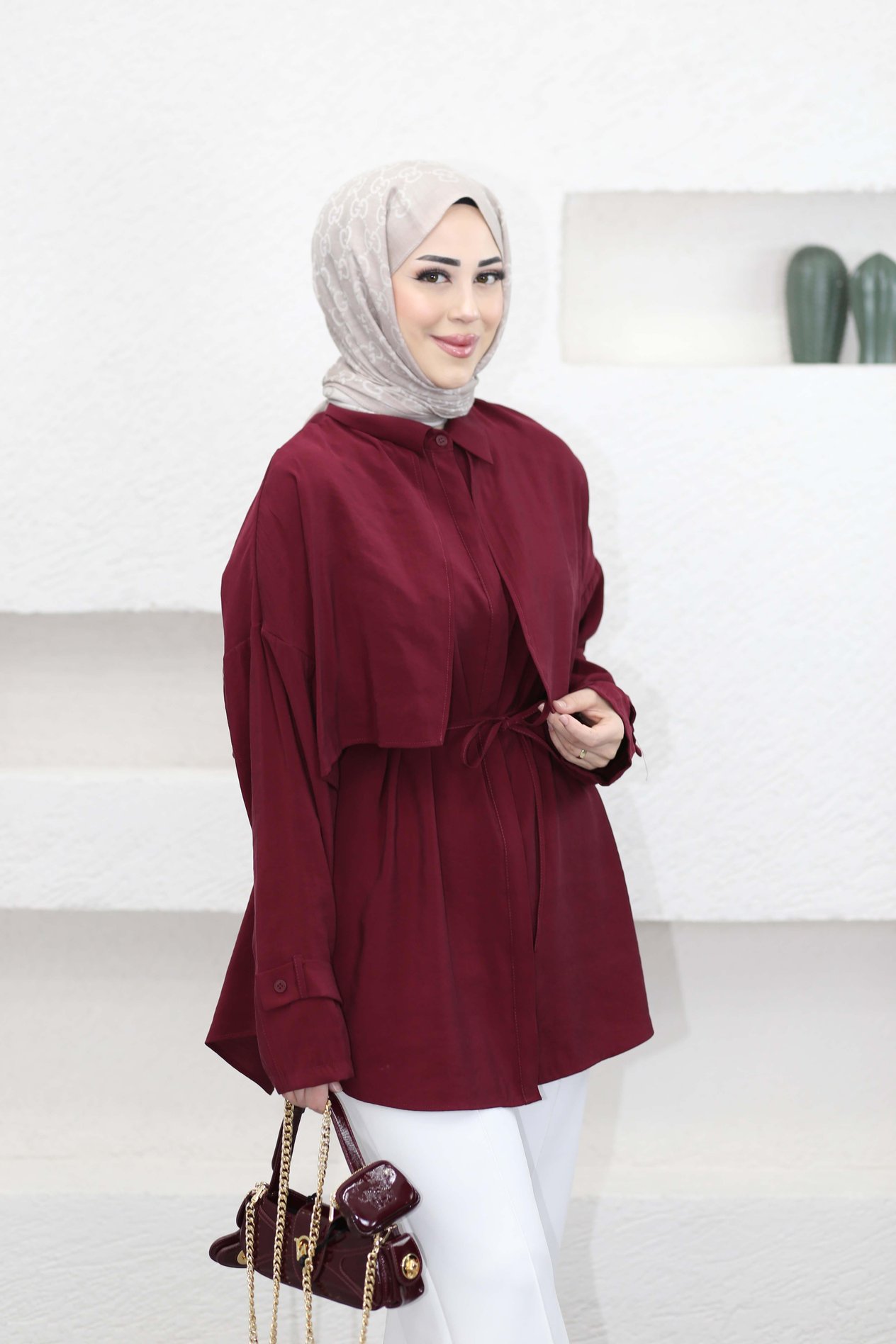 Yağmur Gömlek Bordo 403