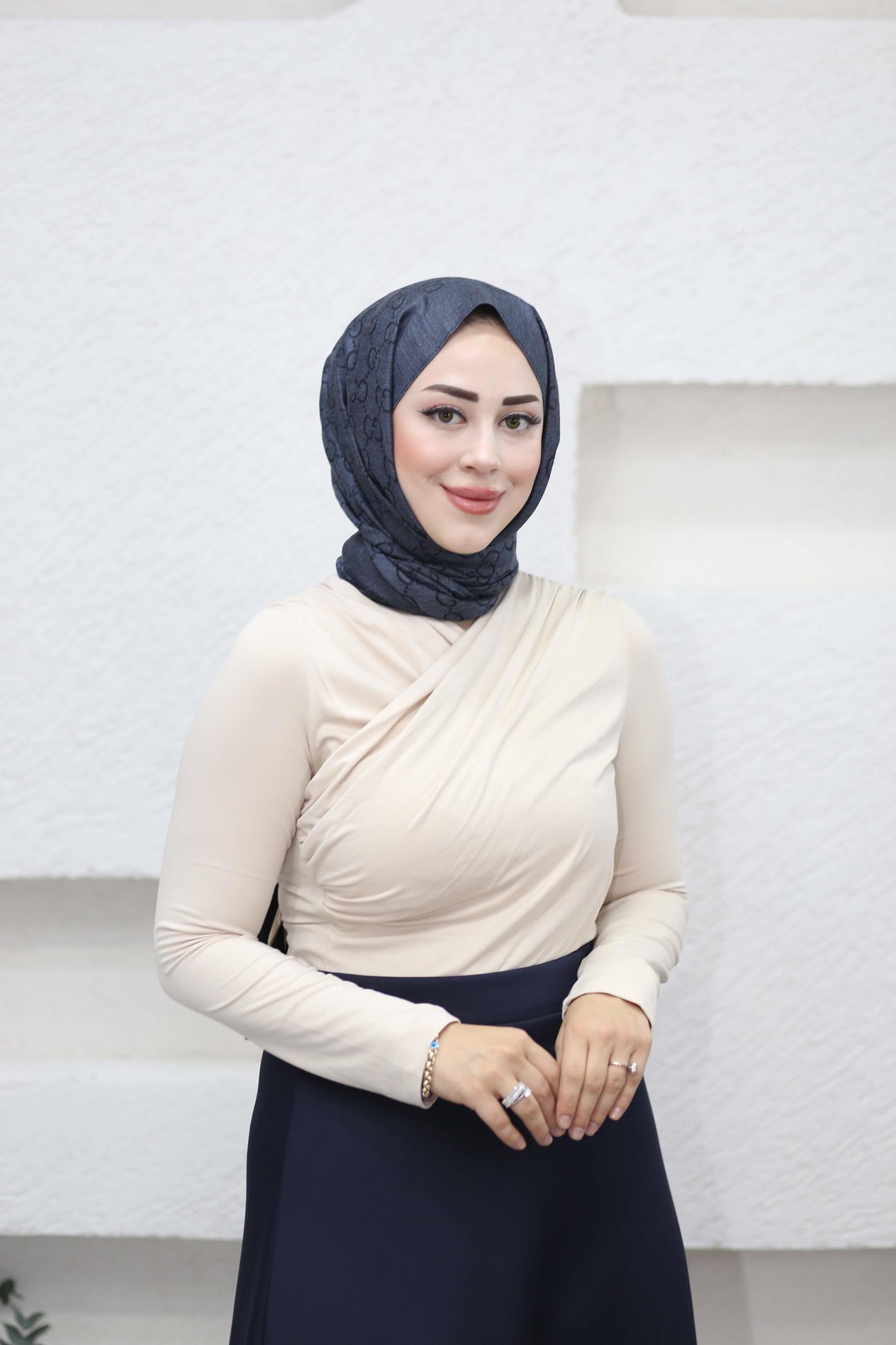 Drape Büzgülü Bluz Bej 8929