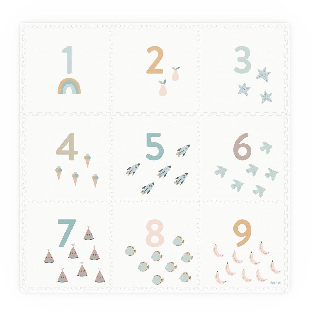 Eevaa Puzzle Oyun Matı, Numbers / Dots