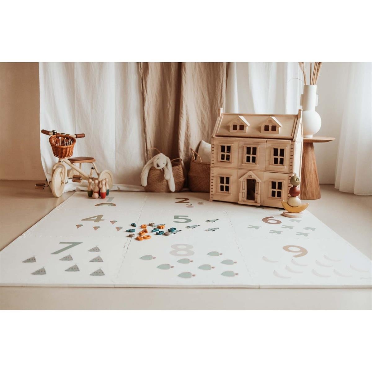 Eevaa Puzzle Oyun Matı, Numbers / Dots