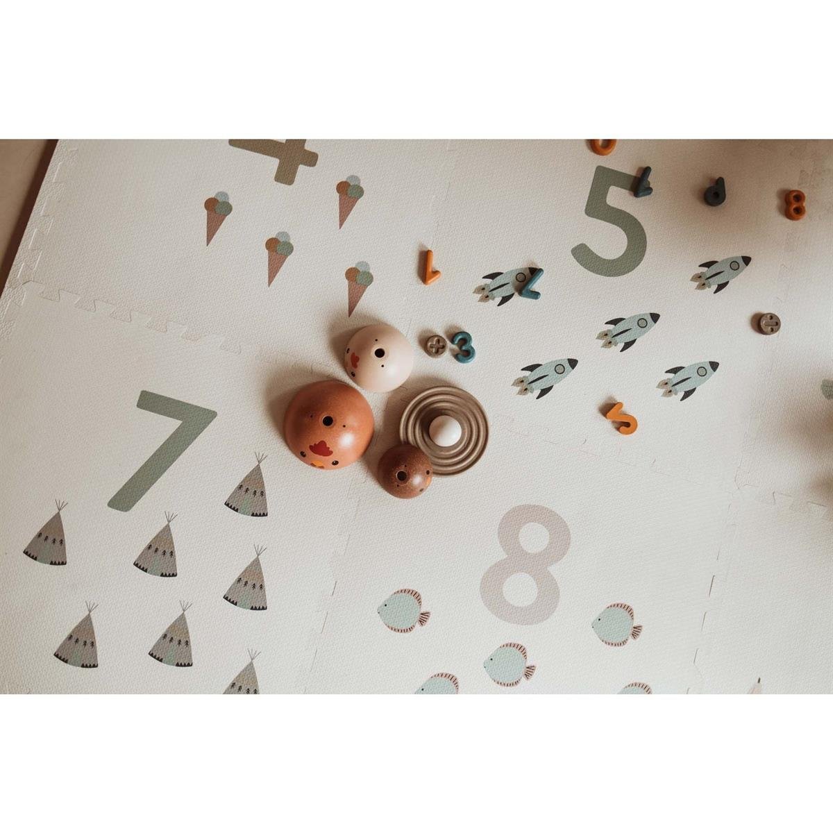 Eevaa Puzzle Oyun Matı, Numbers / Dots
