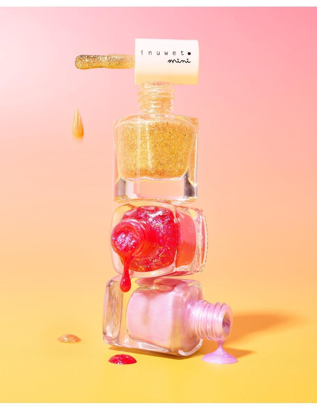 Inuwet - Vernis a Ongles Kids Top Coat Etoile- Yıldızlı Su Bazlı Oje