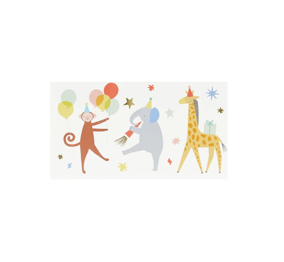 Meri Meri - Animal Parade Temporary Tattoos - Hayvanlar Geçit Töreni Geçici Dövmeler (x2)