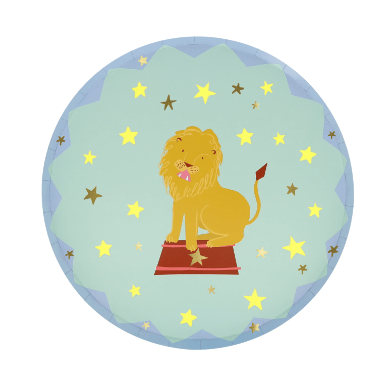 Meri Meri - Circus Side Plates - Sirk Tabaklar (M) (x8)