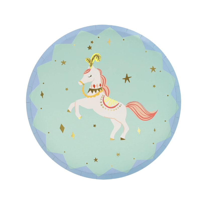 Meri Meri - Circus Side Plates - Sirk Tabaklar (M) (x8)