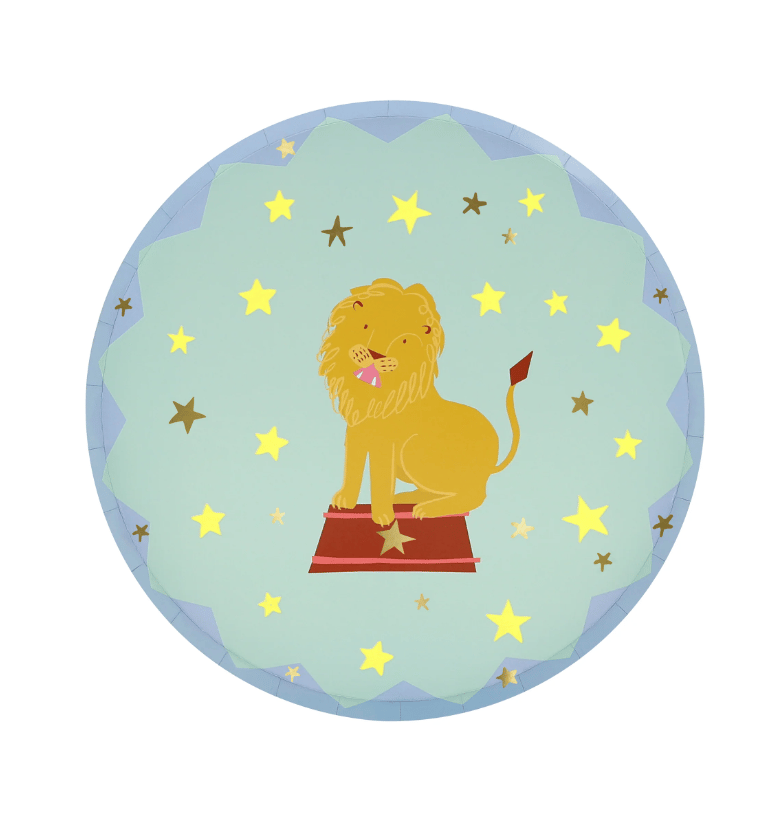 Meri Meri - Circus Side Plates - Sirk Tabaklar (M) (x8)