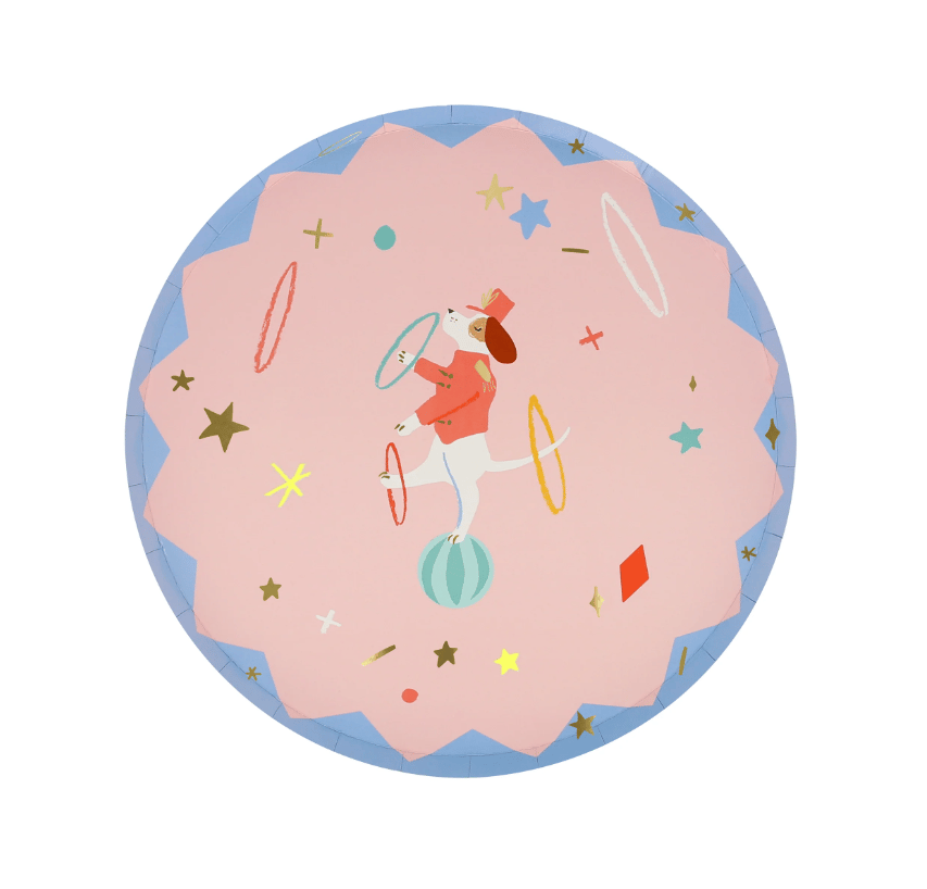 Meri Meri - Circus Side Plates - Sirk Tabaklar (M) (x8)