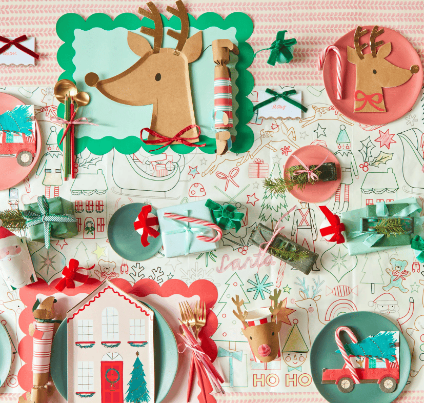 Meri Meri - Driving Reindeer Napkins - Yeni Yıl Peçete (16'lı)
