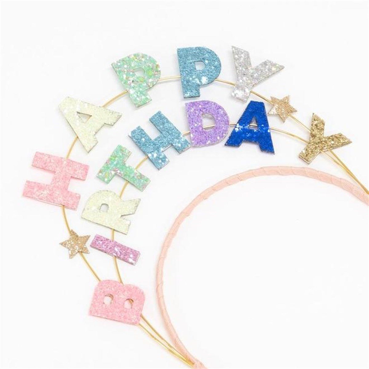 Parıltılı Happy Birthday Taç