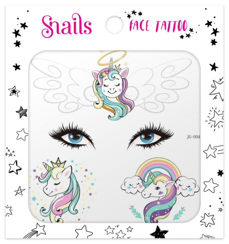 Snails Yüz Dövmesi – Unicorn Crown