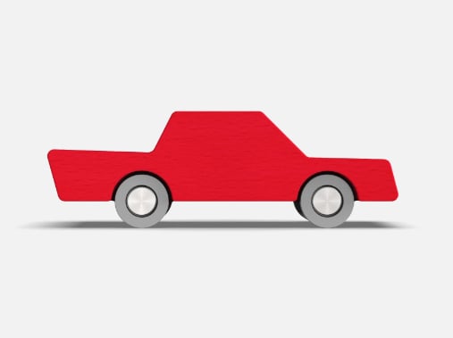 Waytoplay - Back & Forth Car - Red - Araba - Kırmızı