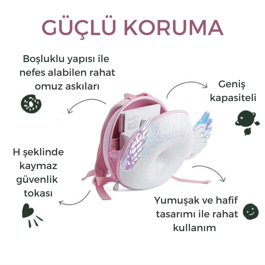 Zoyzoii Donut Serisi Shiny Angel Sırt Çantası