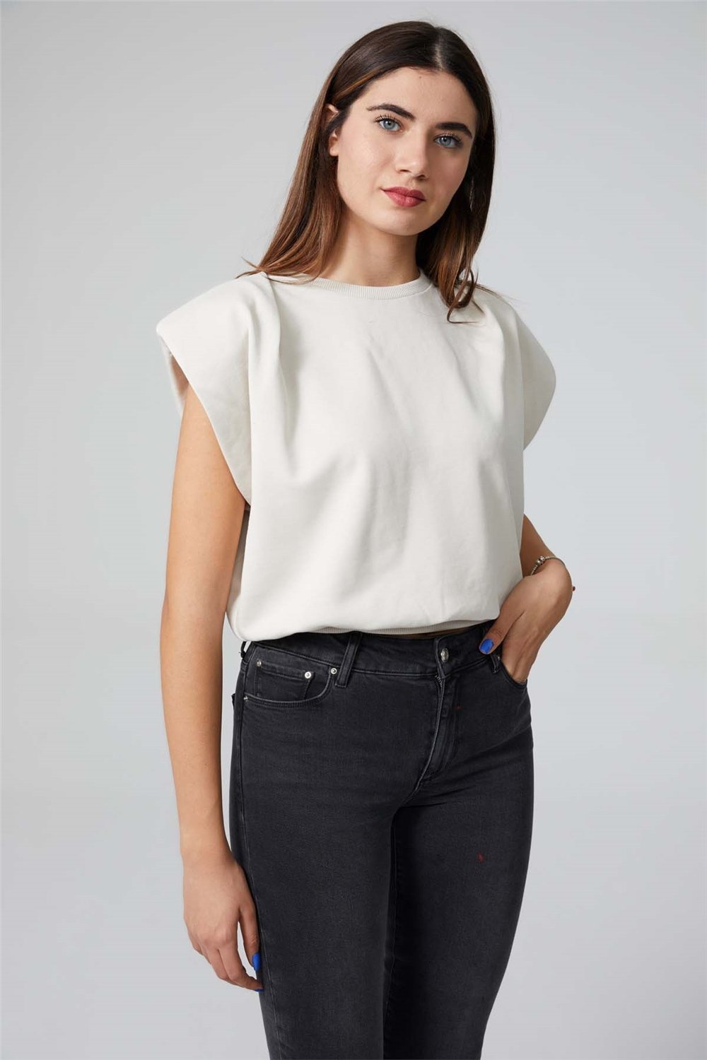 CROP  VATKALI  SWEATSHİRT