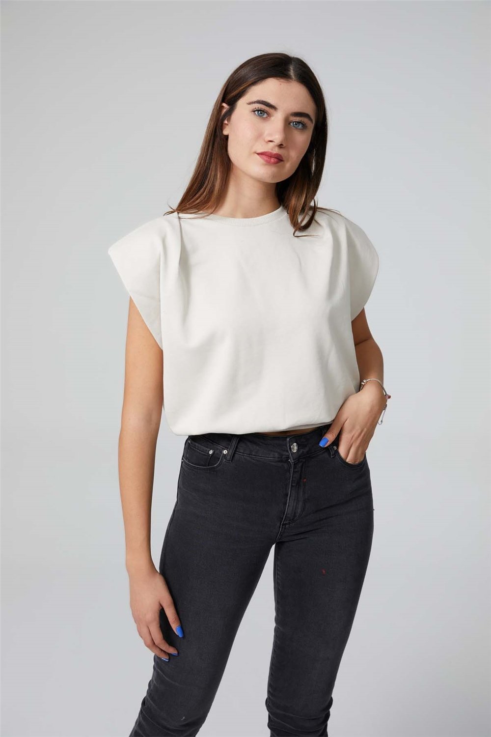 CROP  VATKALI  SWEATSHİRT