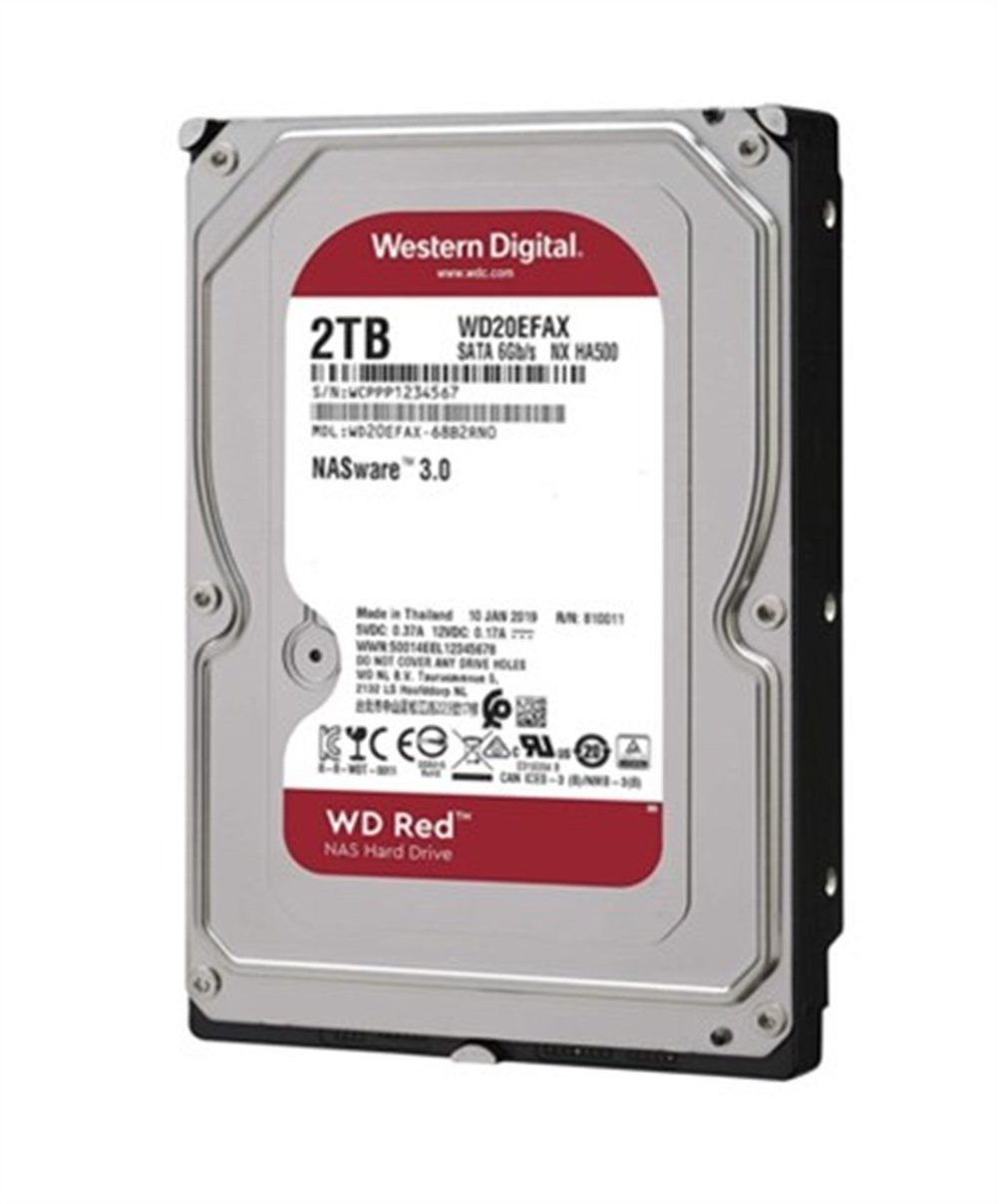 WD RED 3,5 2TB 64MB 5400RPM WD20EFAX