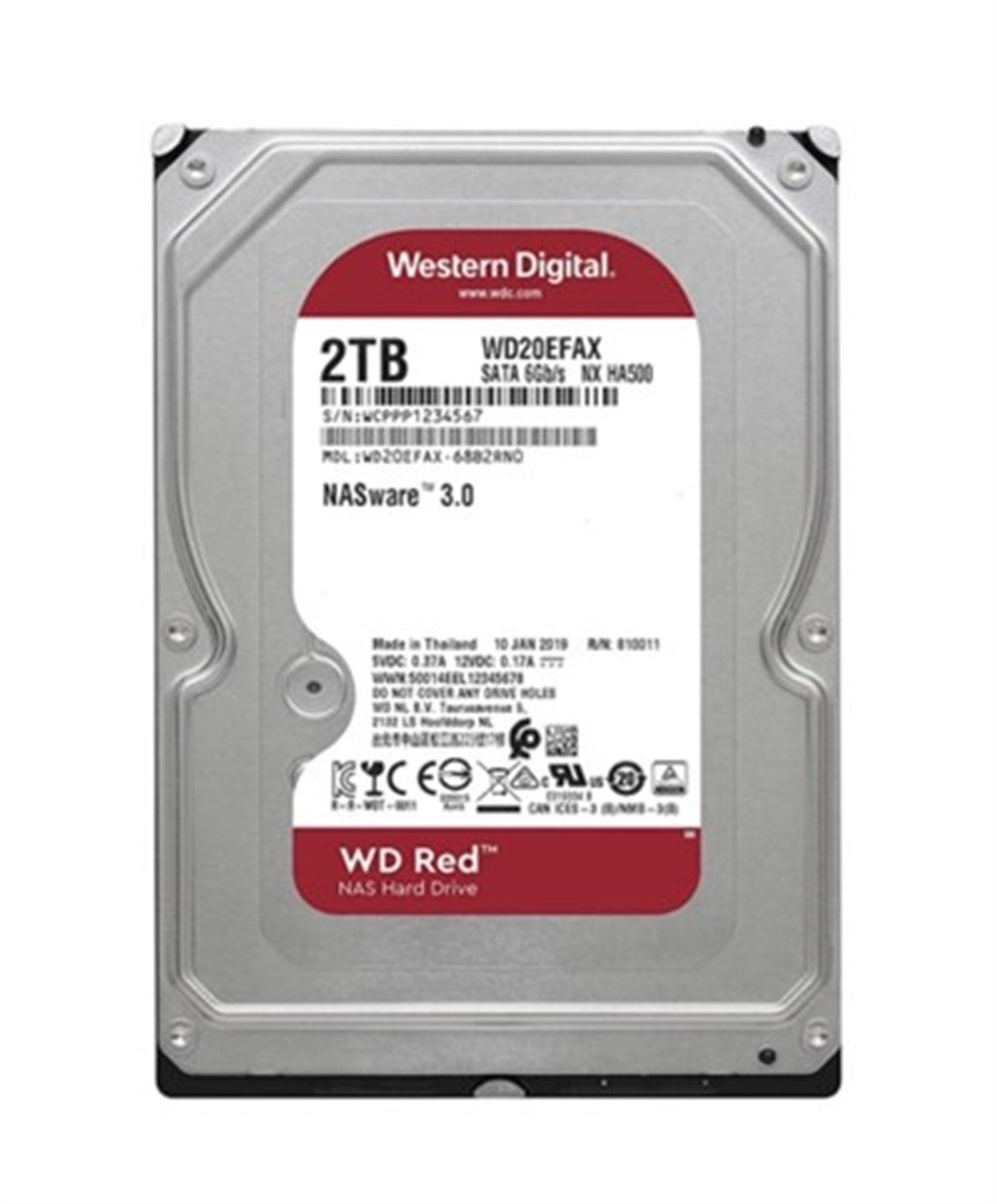 WD RED 3,5 2TB 64MB 5400RPM WD20EFAX