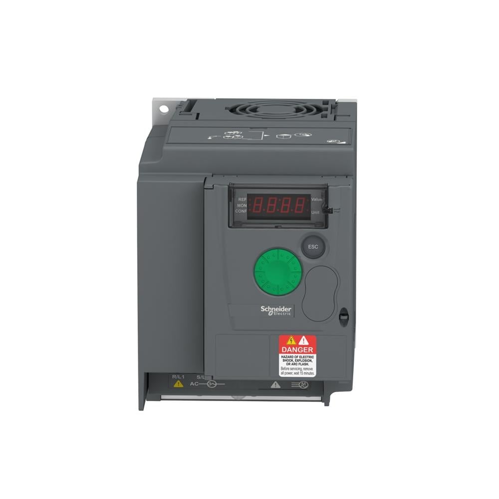 Schneider Değişken hızlı sürücü ATV310, 1.5 kW, 2 hp, 380...460 V, 3 fazı, filtresiz