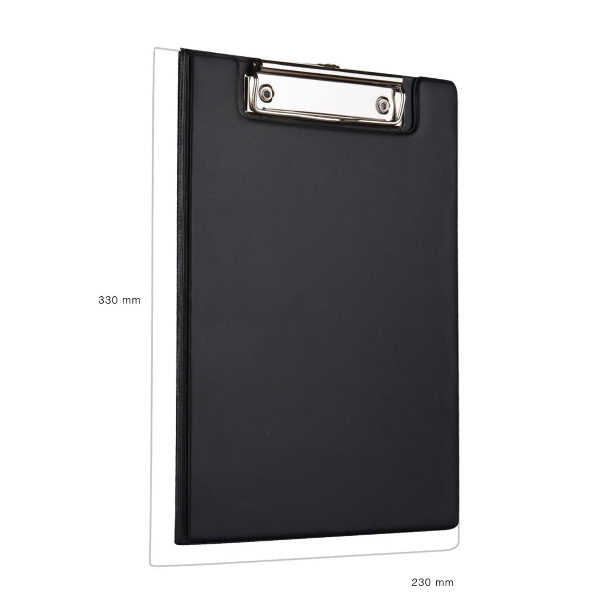 A4 PVC KAPAKLI SEKRETER BLOK TABLASI (100 YAPRAK) SİYAH 