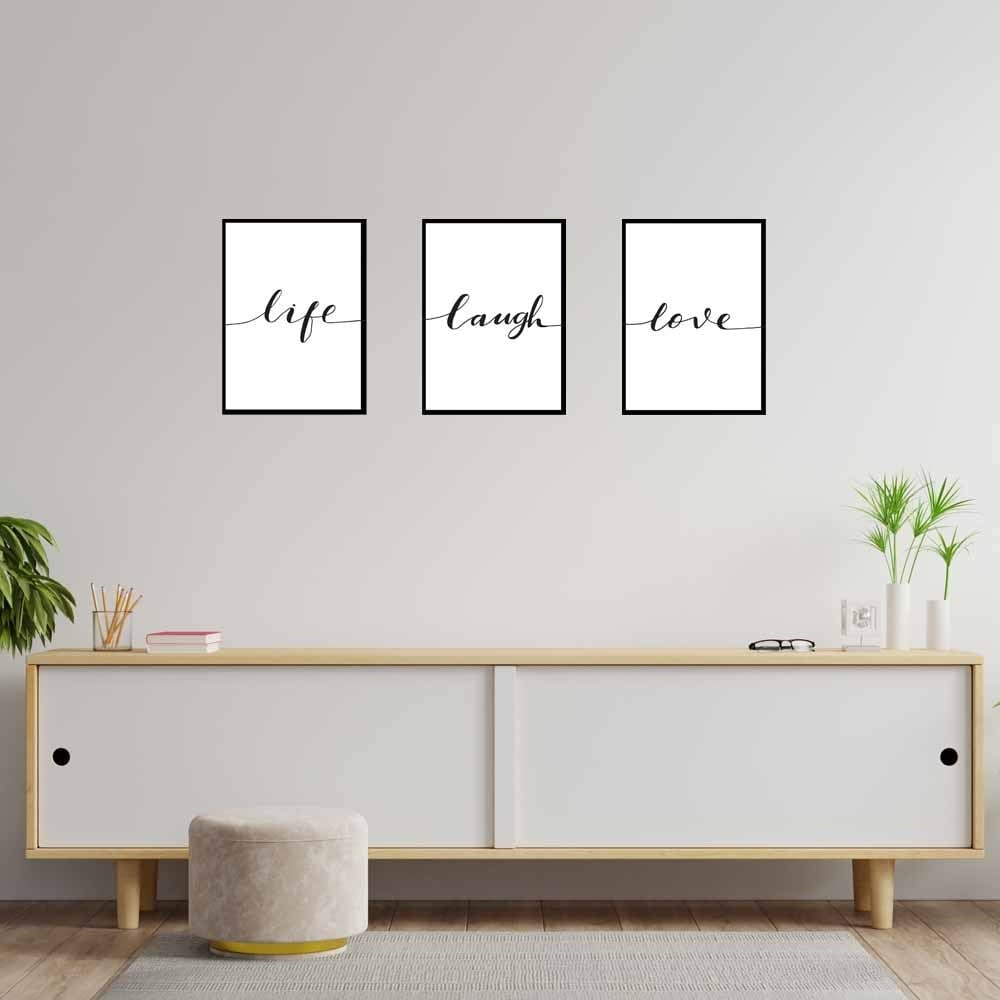 Motto Tasarım Duvar Panosu 3'lü Set 22X30 cm