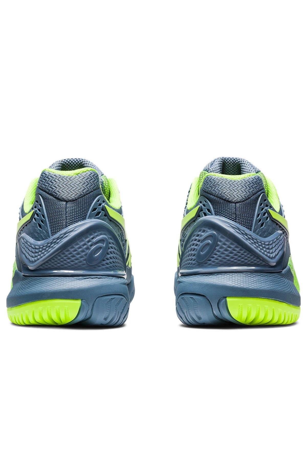 Asics  Asics Gel Resolution 9 Mavi Yeşil Erkek Tenis Ayakkabısı