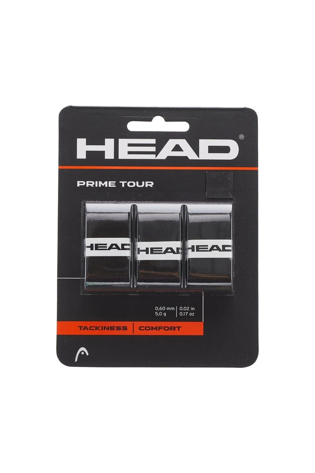Head Head Prime Tour Siyah Overgrip 3lü 