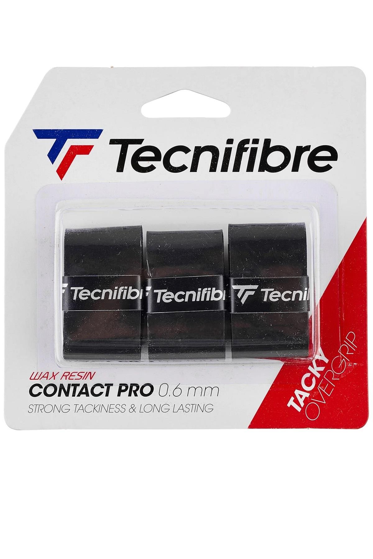 Tecnifibre Tecnifibre Contact Pro 0.6mm Siyah 3lü Overgrip