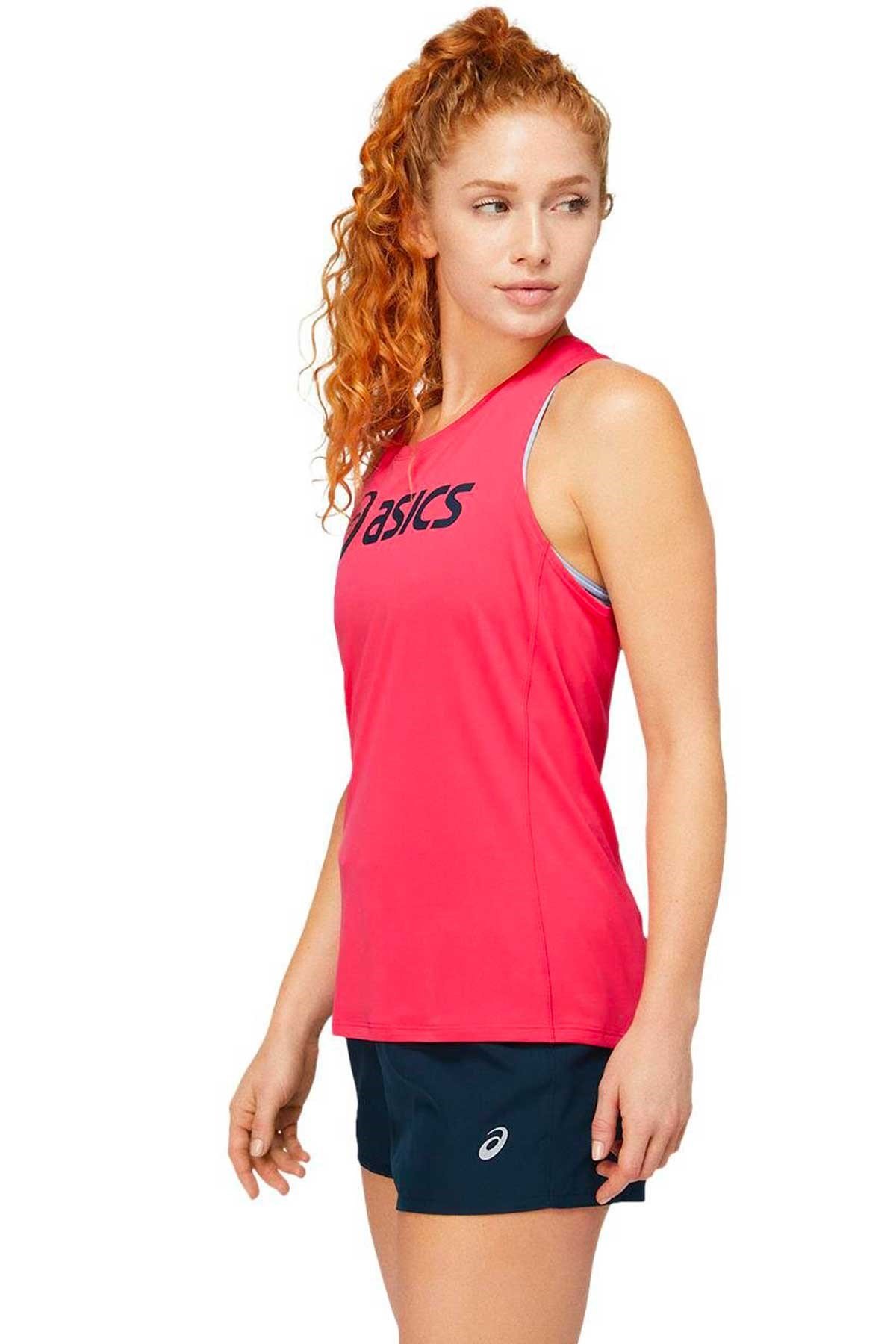 Asics Asics Core Asics Tank Pembe Bayan Kolsuz Tenis Tshirt